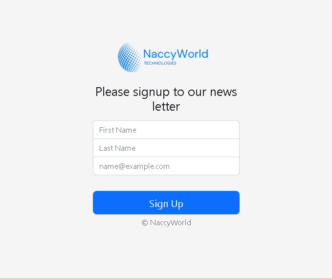 Newsletter Signup